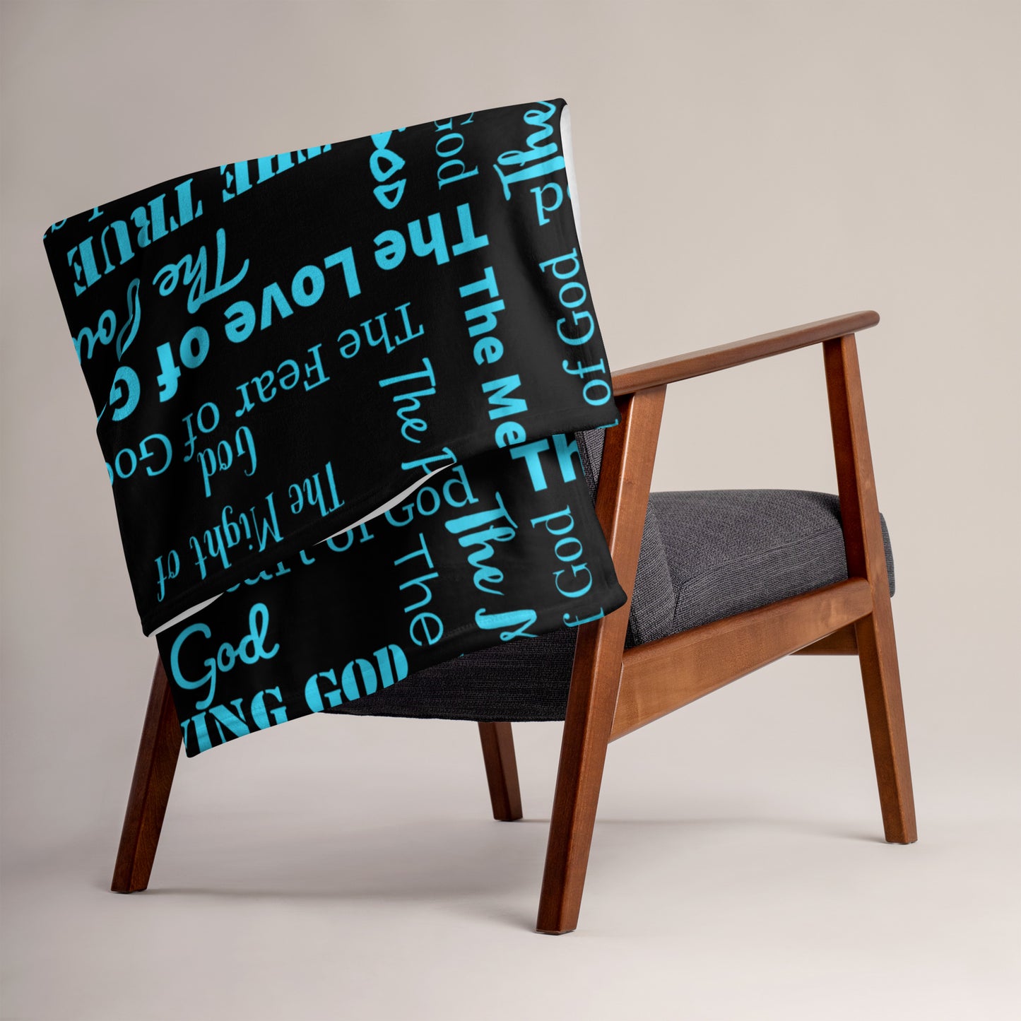 Attributes of God Velvety Soft Throw Blanket