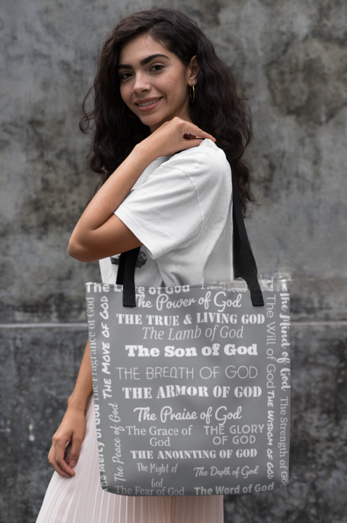 Attributes of God cork back coaster - Grey/White