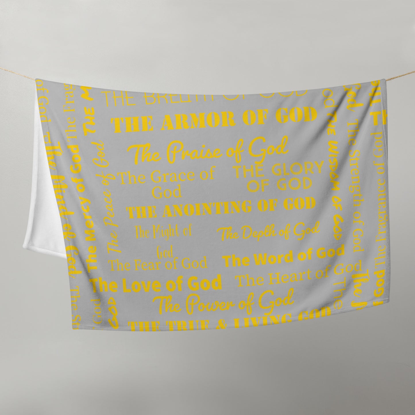 Attributes of God Velvety Soft Throw Blanket