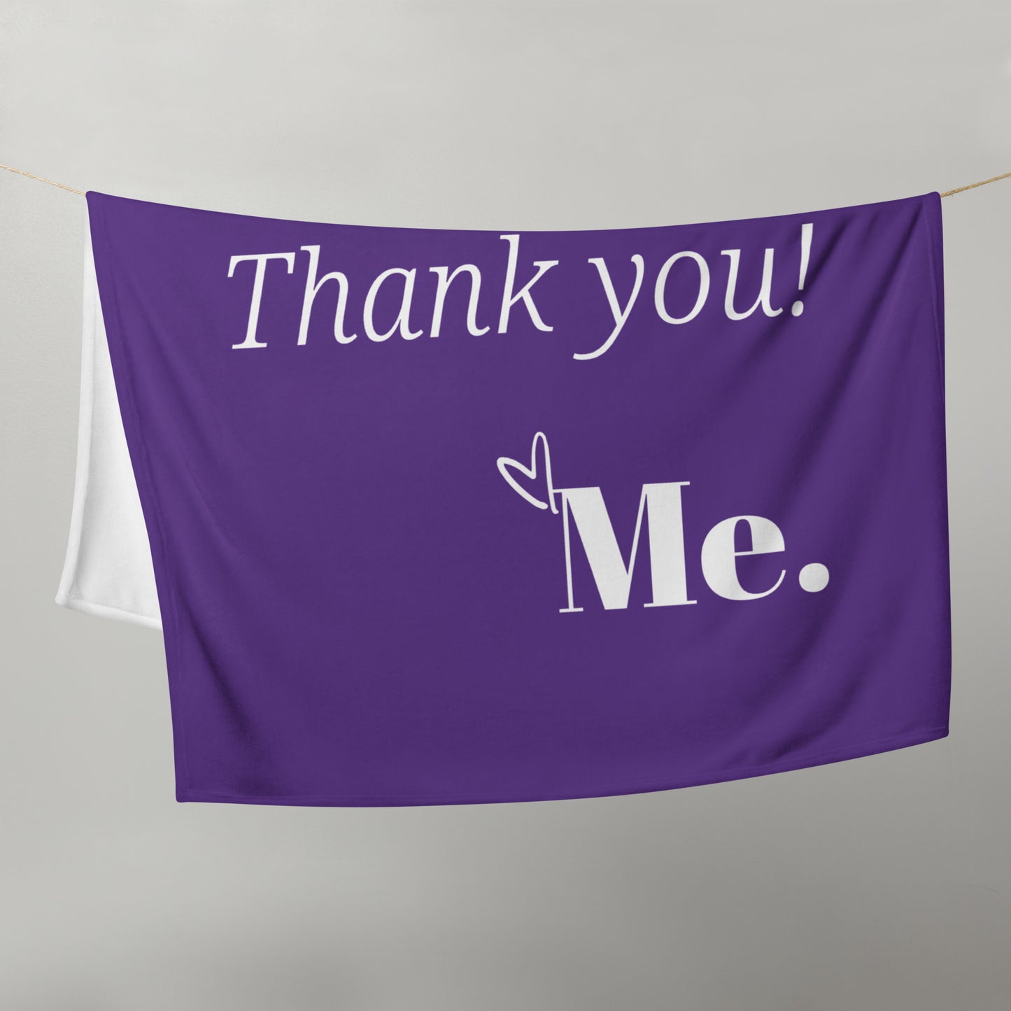 Dear God Velvety Soft Throw Blanket - Purple
