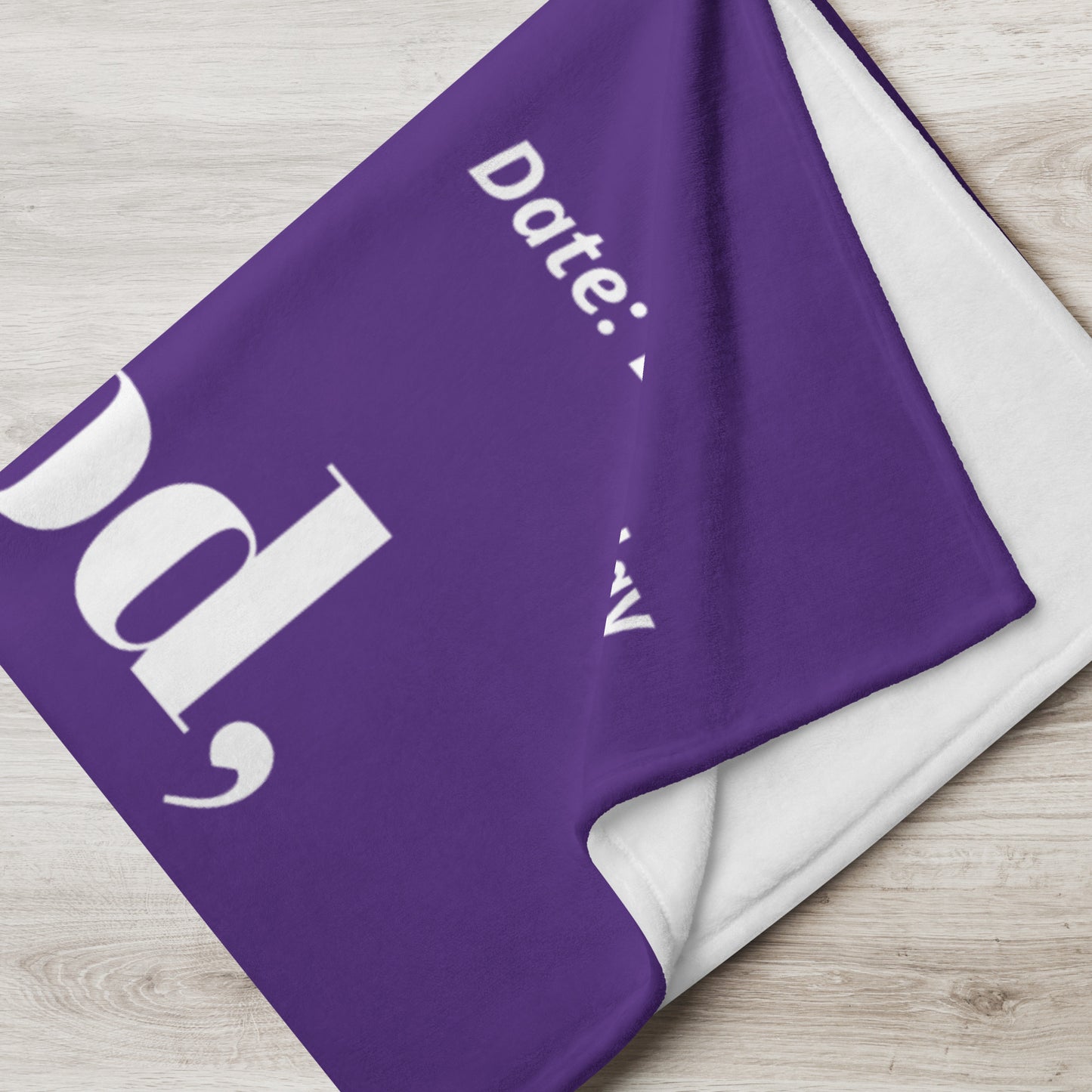 Dear God Velvety Soft Throw Blanket - Purple