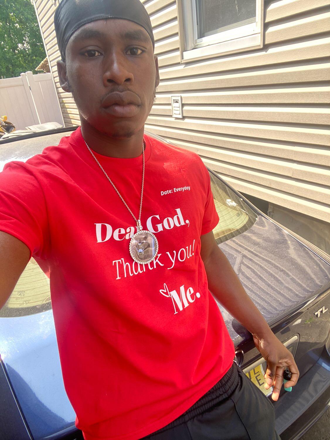 Dear God Unisex short-sleeved t-shirt - White Print