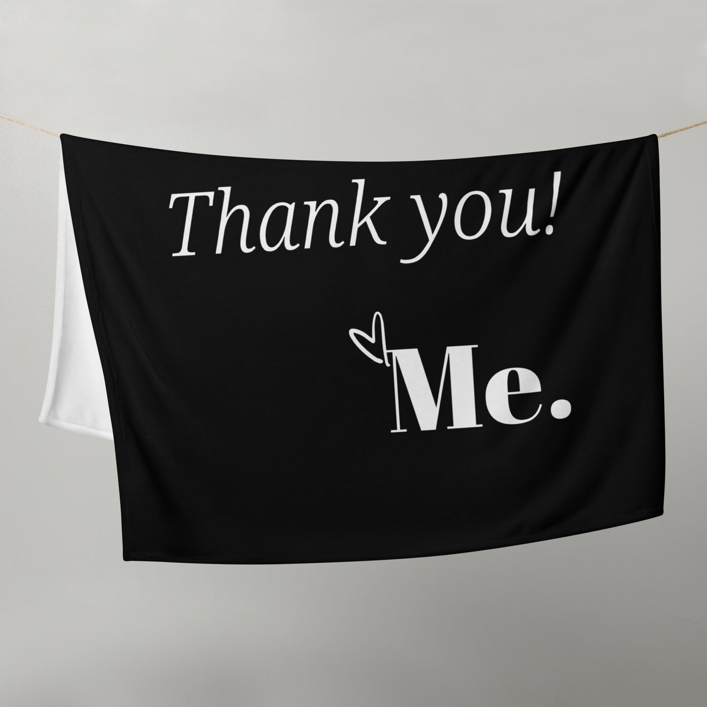 Dear God Velvety Soft Throw Blanket - Black/White