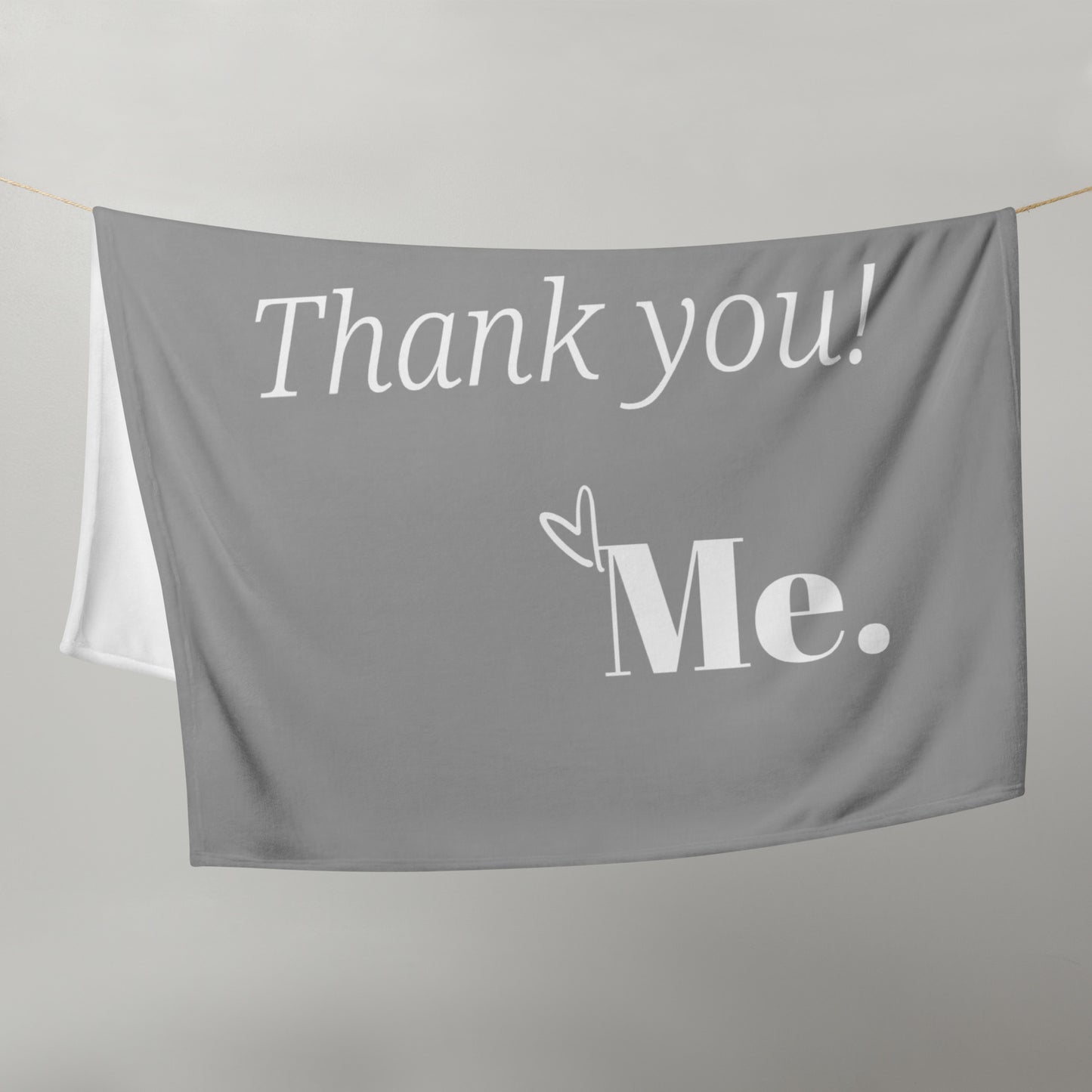 Dear God Velvety Soft Throw Blanket - Grey
