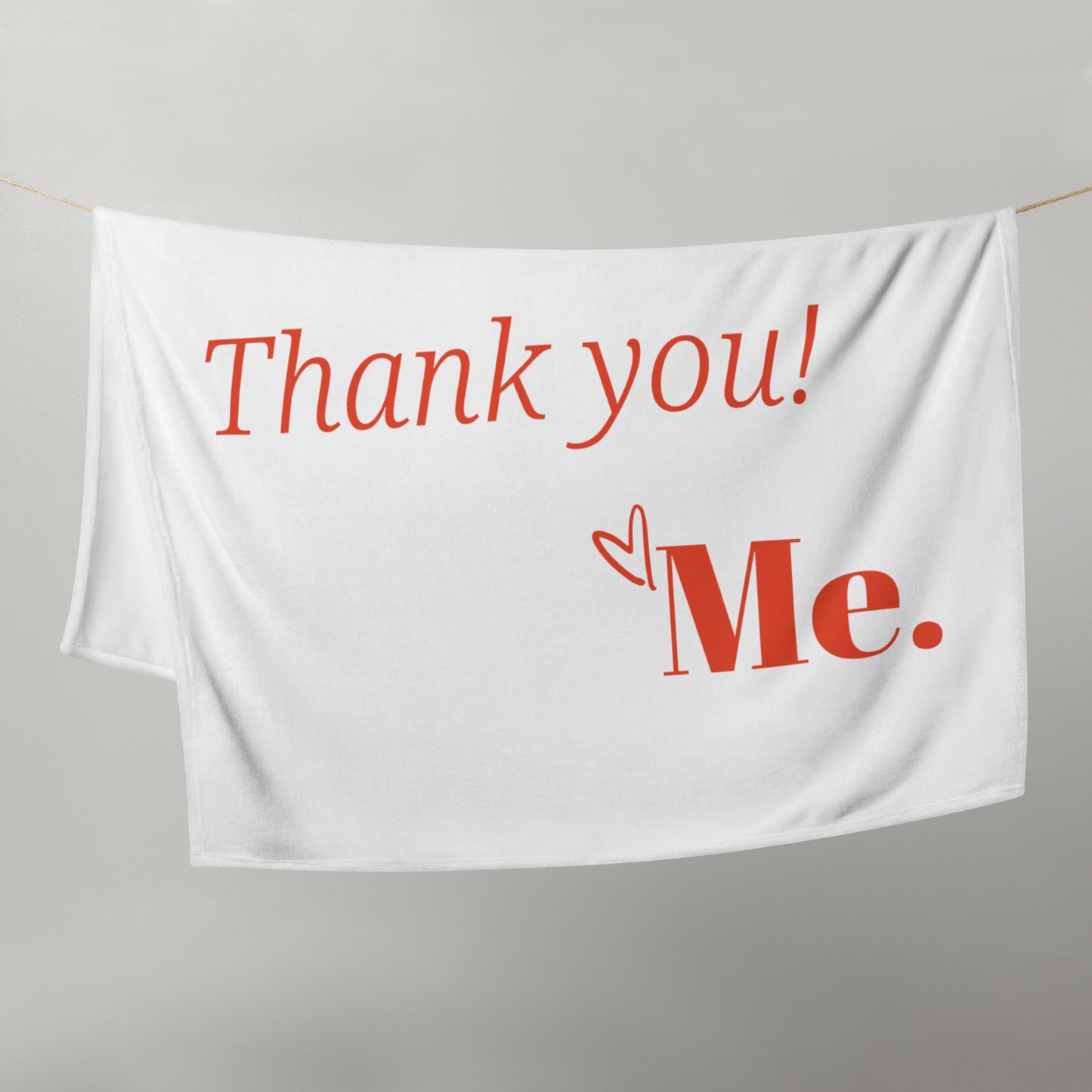 Dear God Velvety Soft Throw Blanket - White/Red
