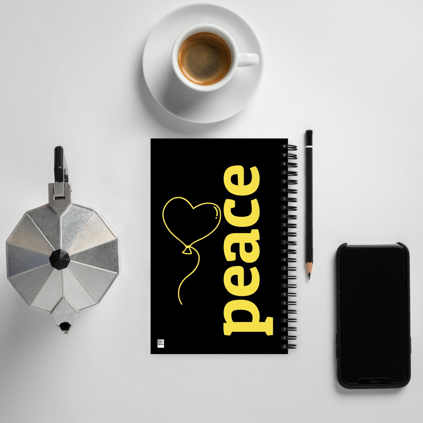 Dear God Spiral notebook - Black/Gold