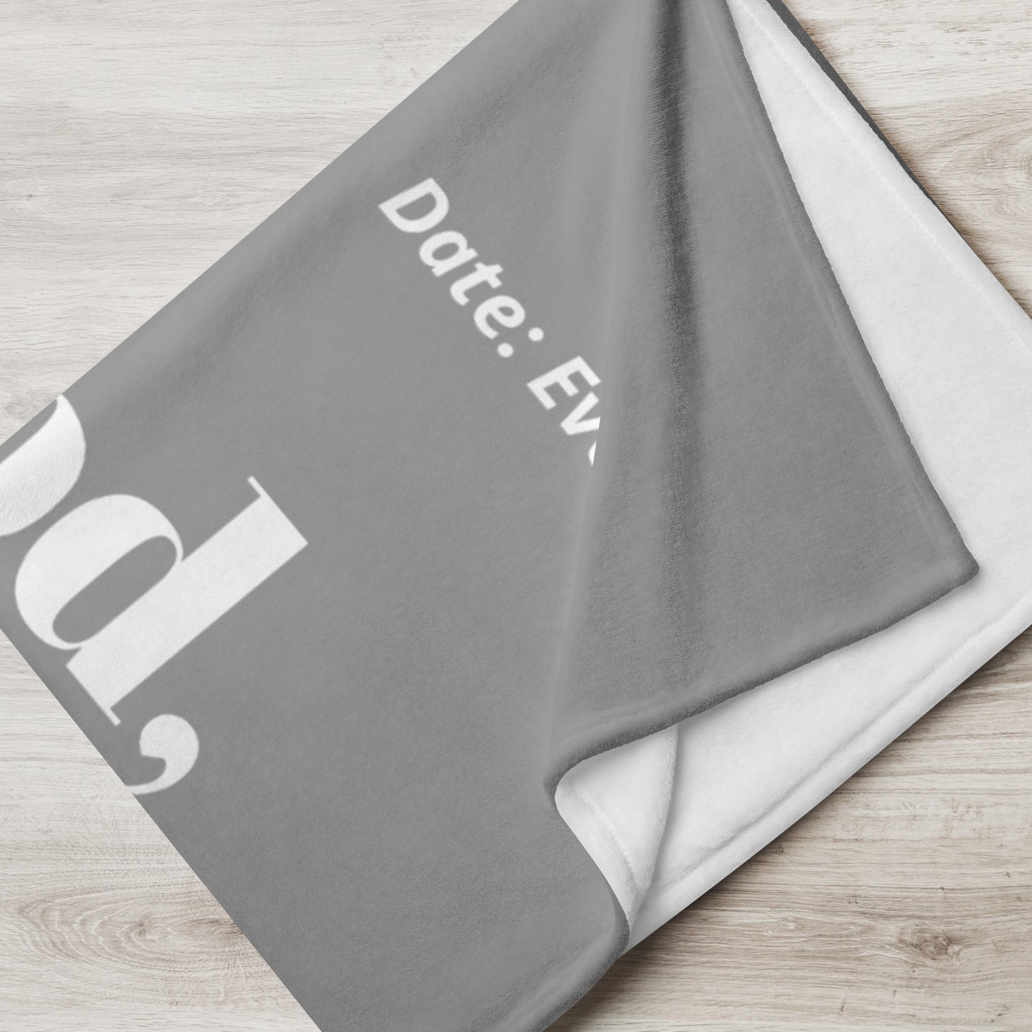 Dear God Velvety Soft Throw Blanket - Grey