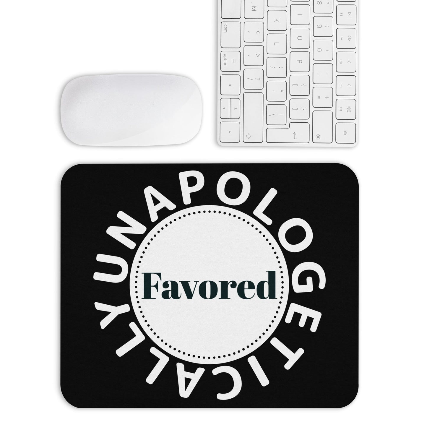 Unapologetically Favored corkback coaster