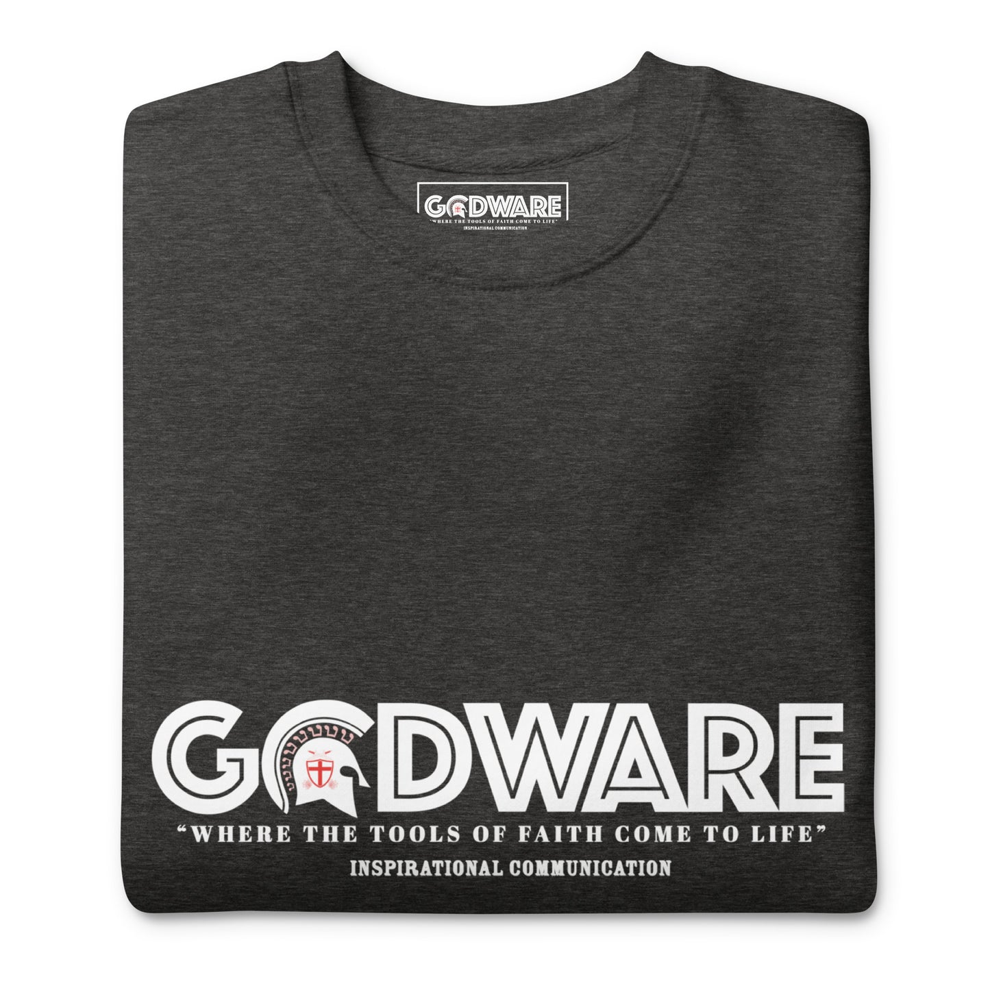 Godware Cotton Crew neck Sweatshirt - White print