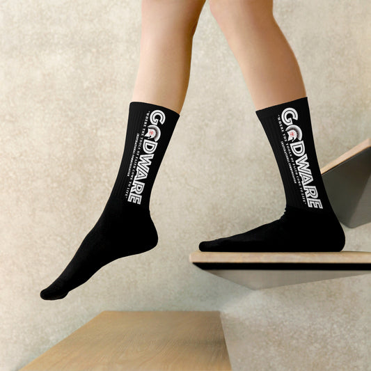 Godware logo socks - white print