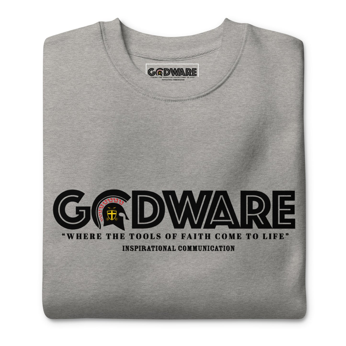 Godware Cotton Crew neck Sweatshirt - Black print