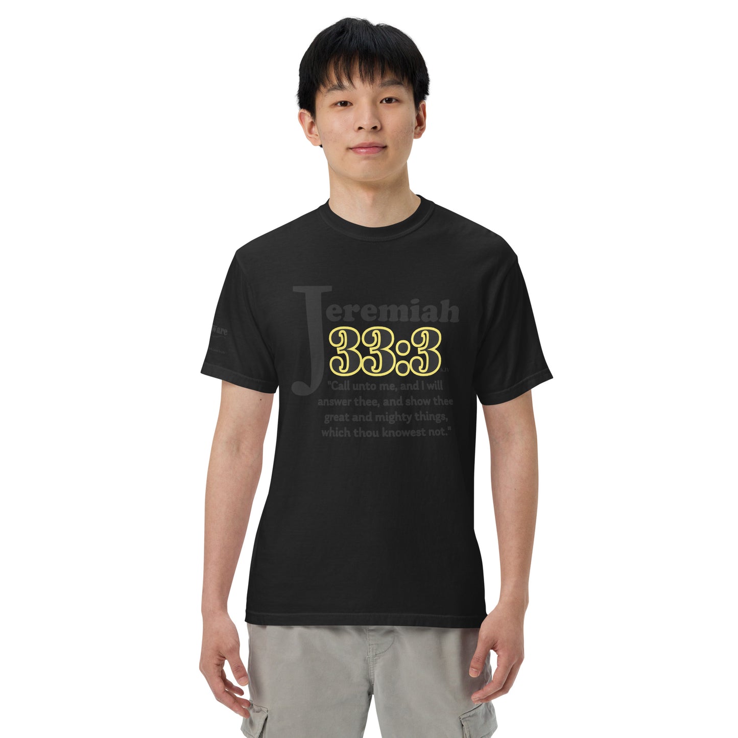 Jeremiah 33 Men's short-sleeve heavyweight tee