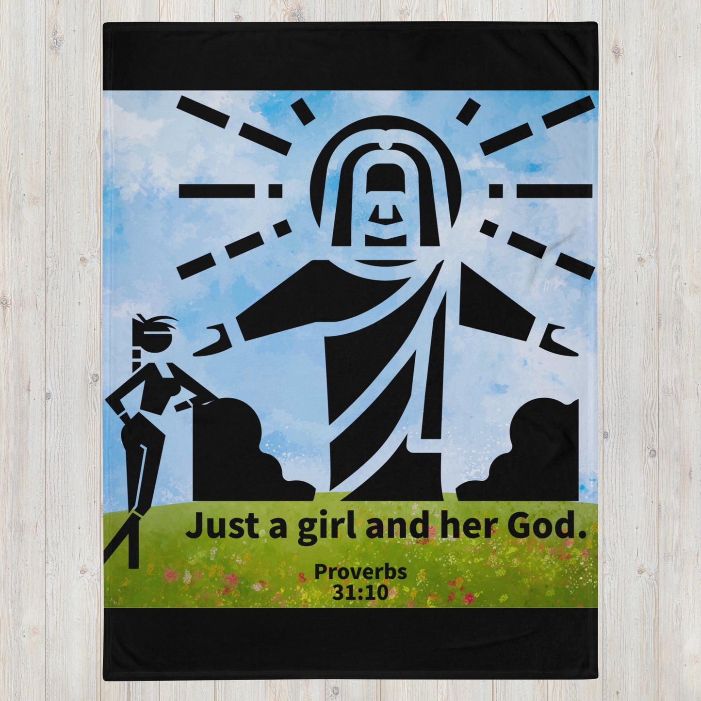 Just a Girl Velvety Soft Throw Blanket