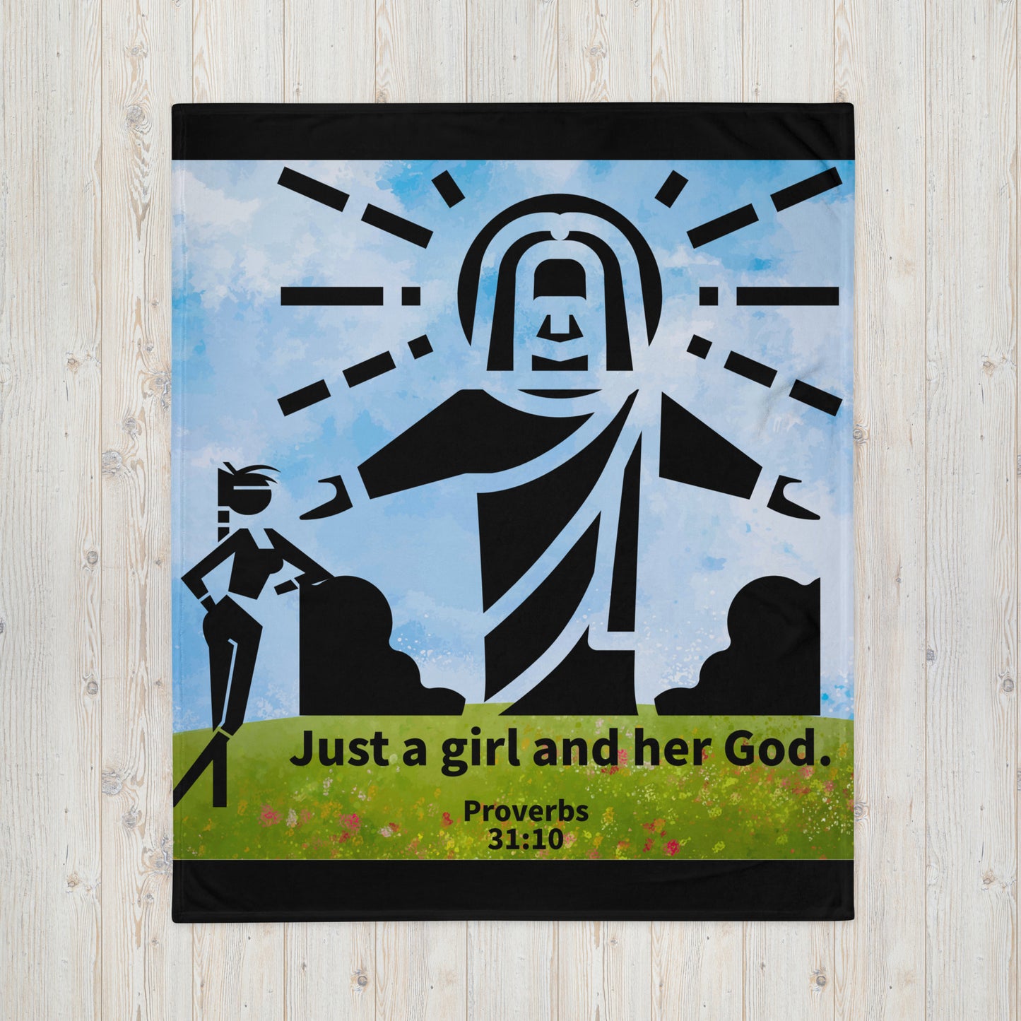 Just a Girl Velvety Soft Throw Blanket