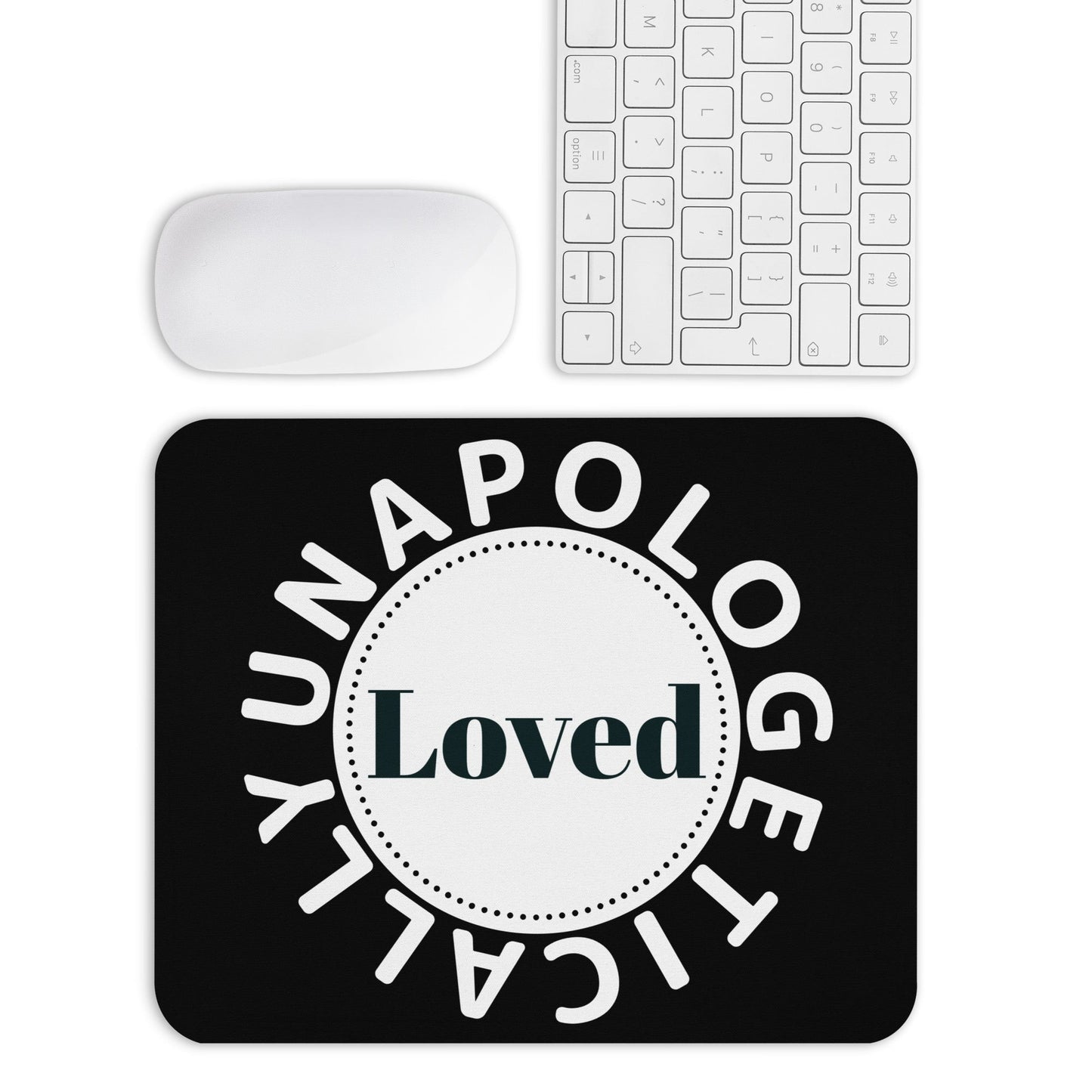 Unapologetically Loved corkback coaster