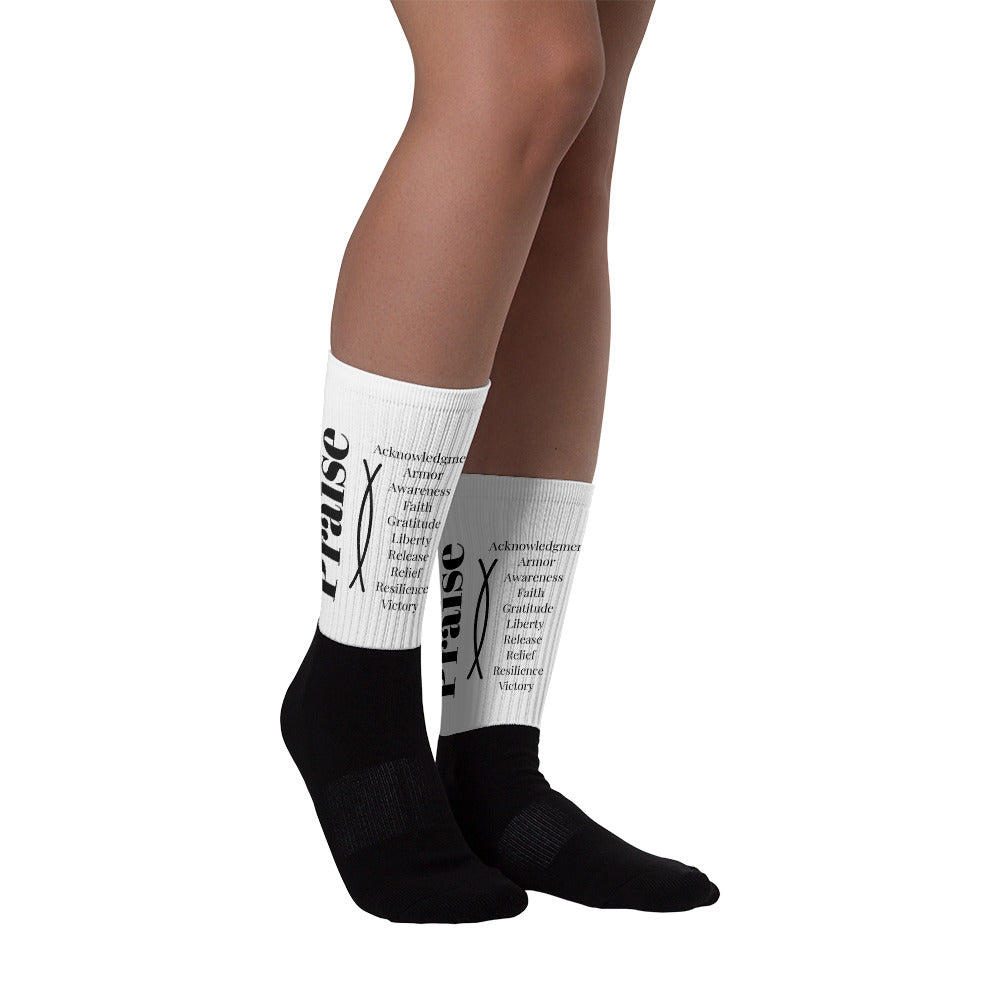 Praise Inspirational Unisex cotton stretch socks