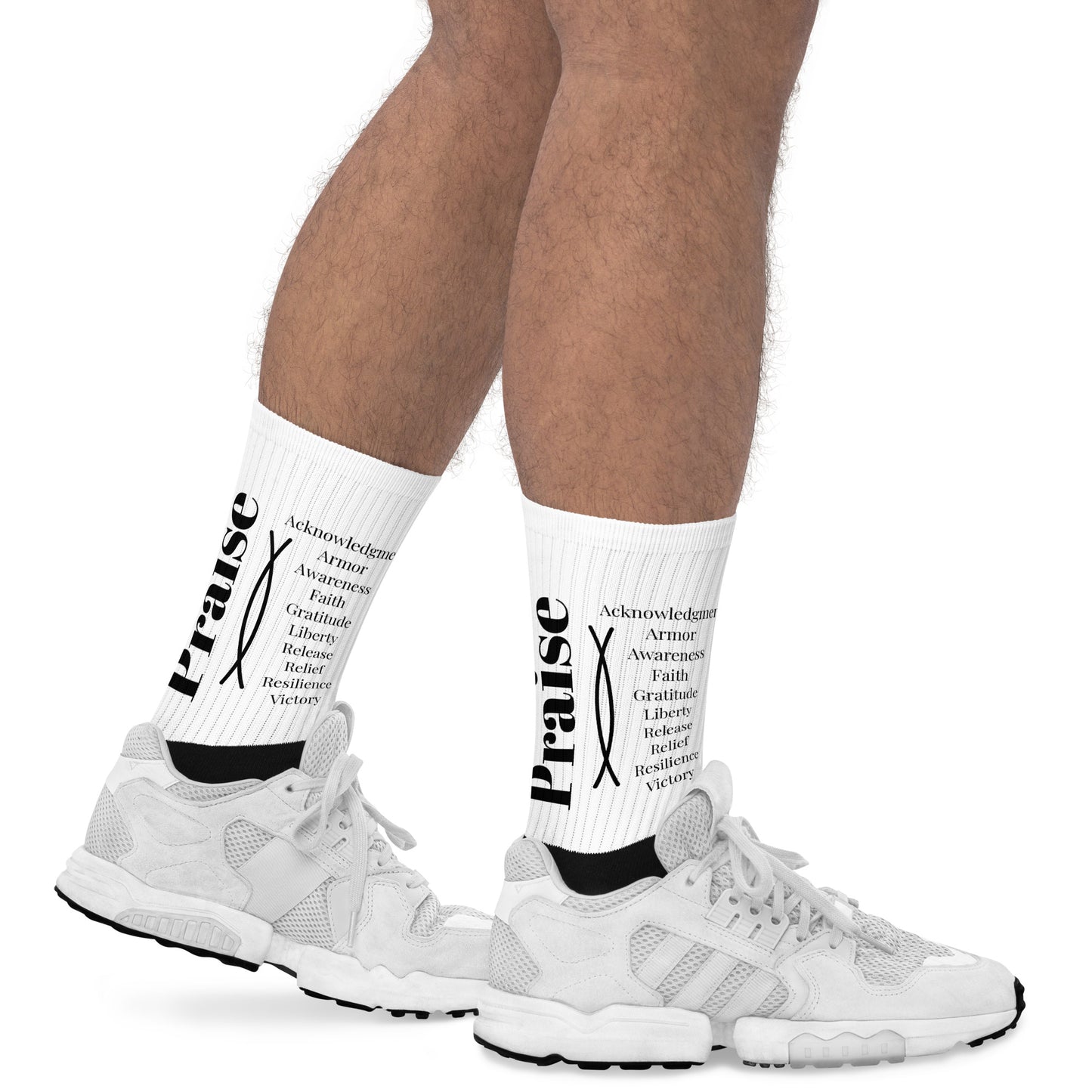 Praise Inspirational Unisex cotton stretch socks