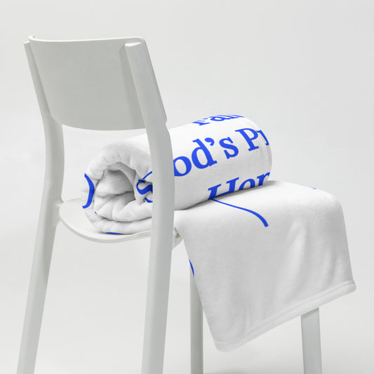 Prayer velvety soft throw blanket - Royal Blue