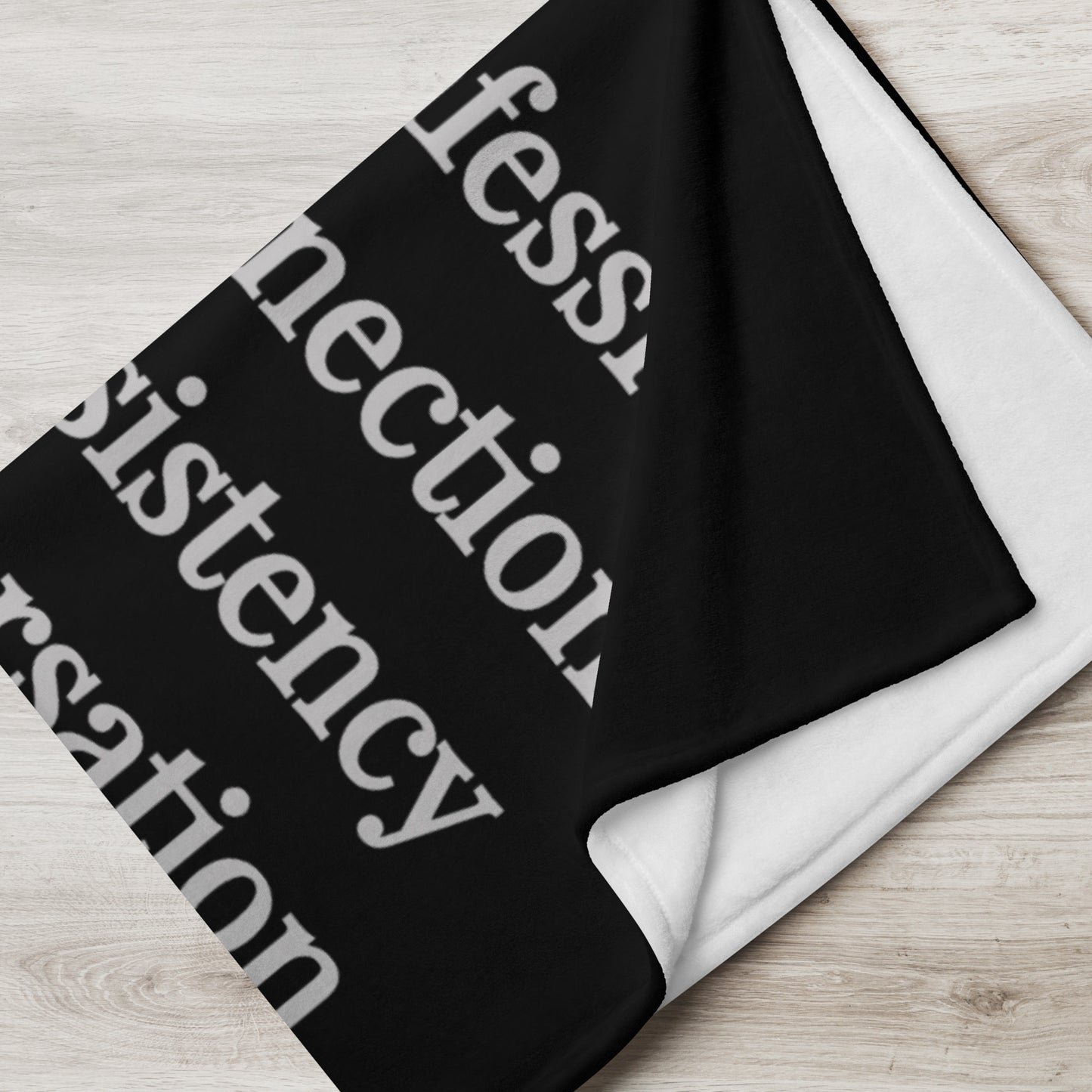 Prayer velvety soft throw blanket - Grey/Black