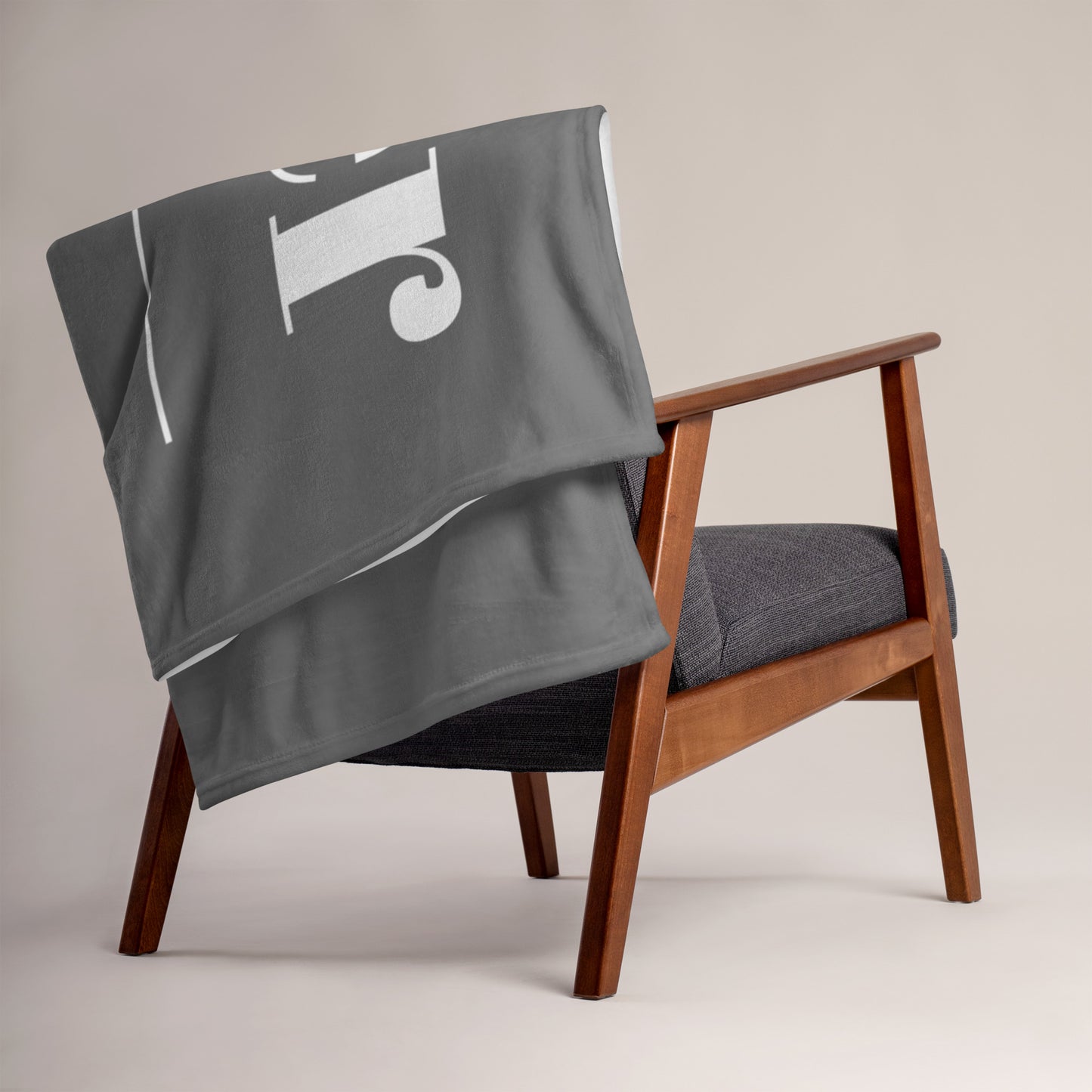 Prayer velvety soft throw blanket - Grey/White