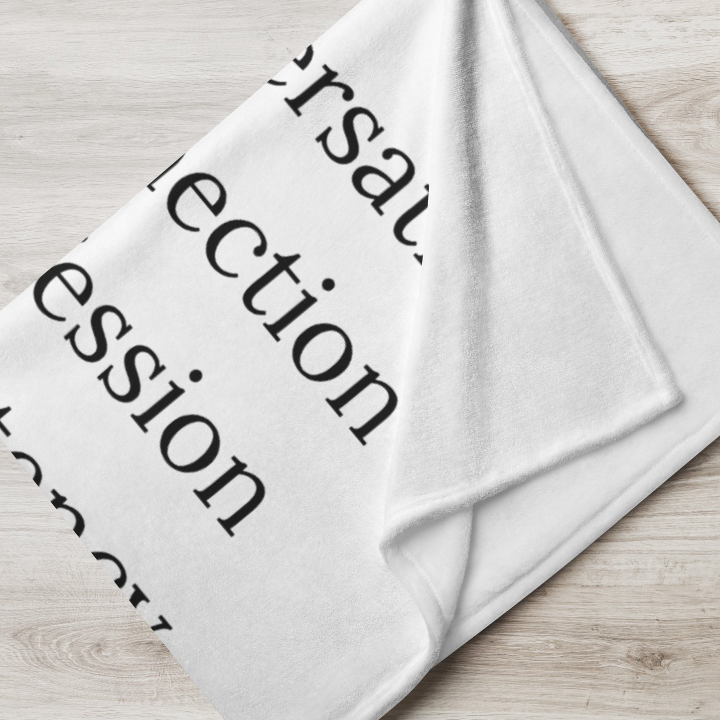 Prayer velvety soft throw blanket - White/Black