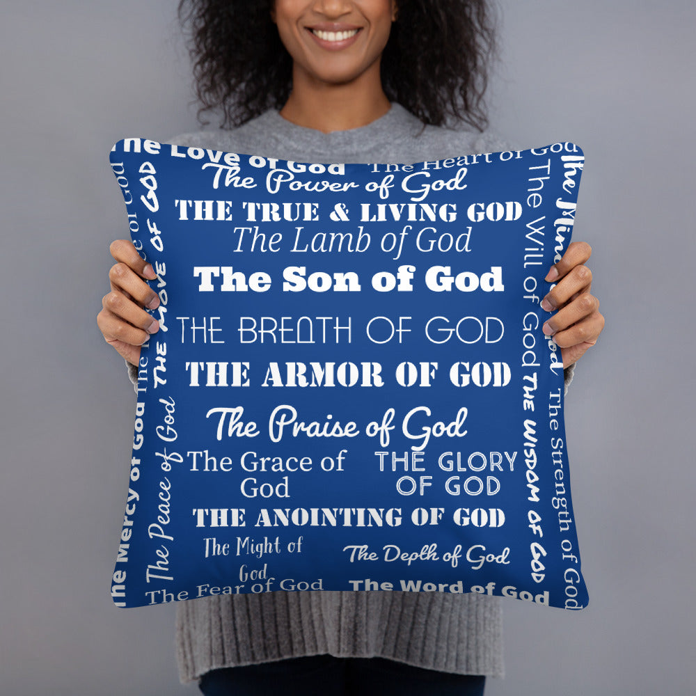 Attributes of God Royal/White ceramic mug