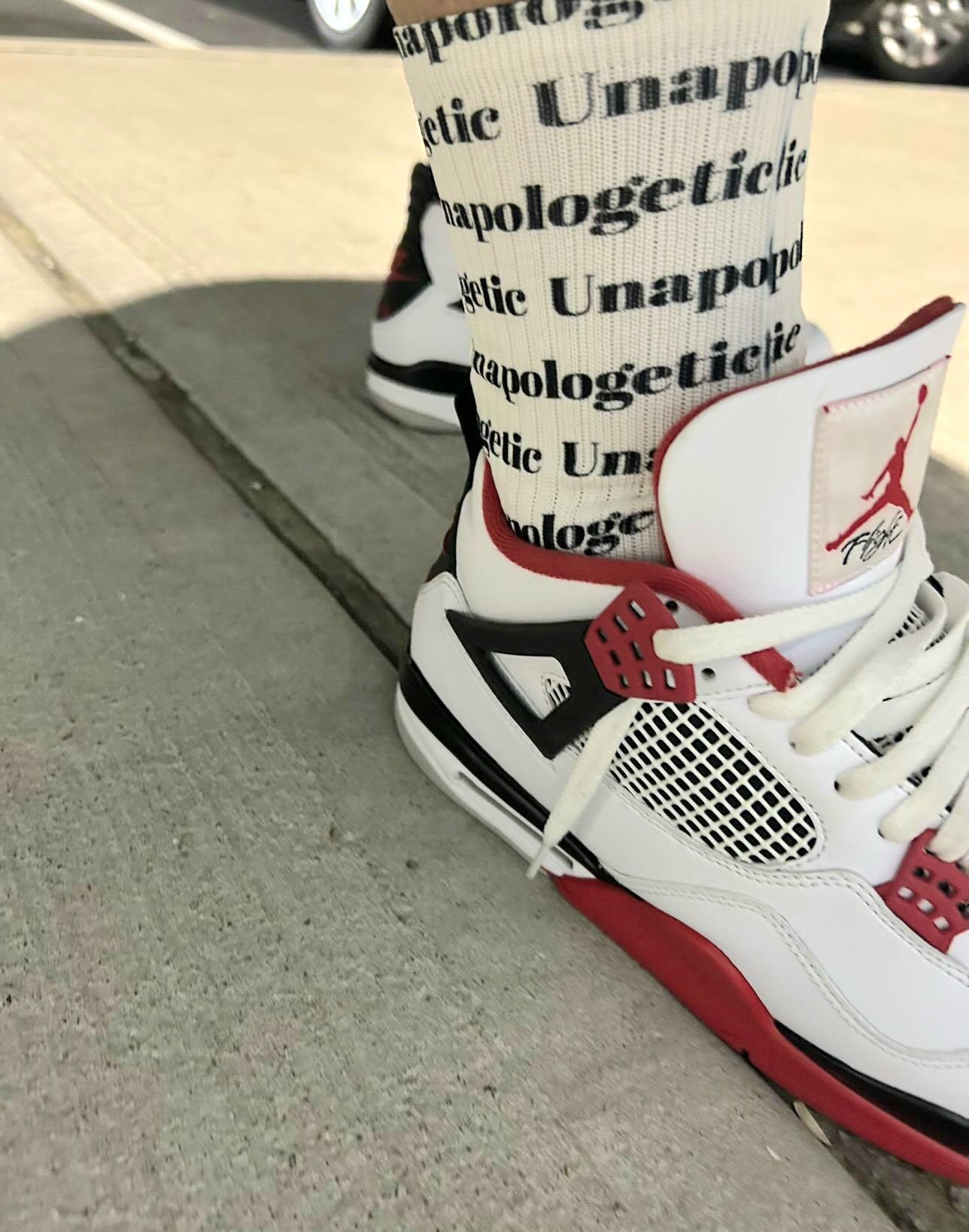 Unapologetic Inspirational Unisex cotton stretch socks