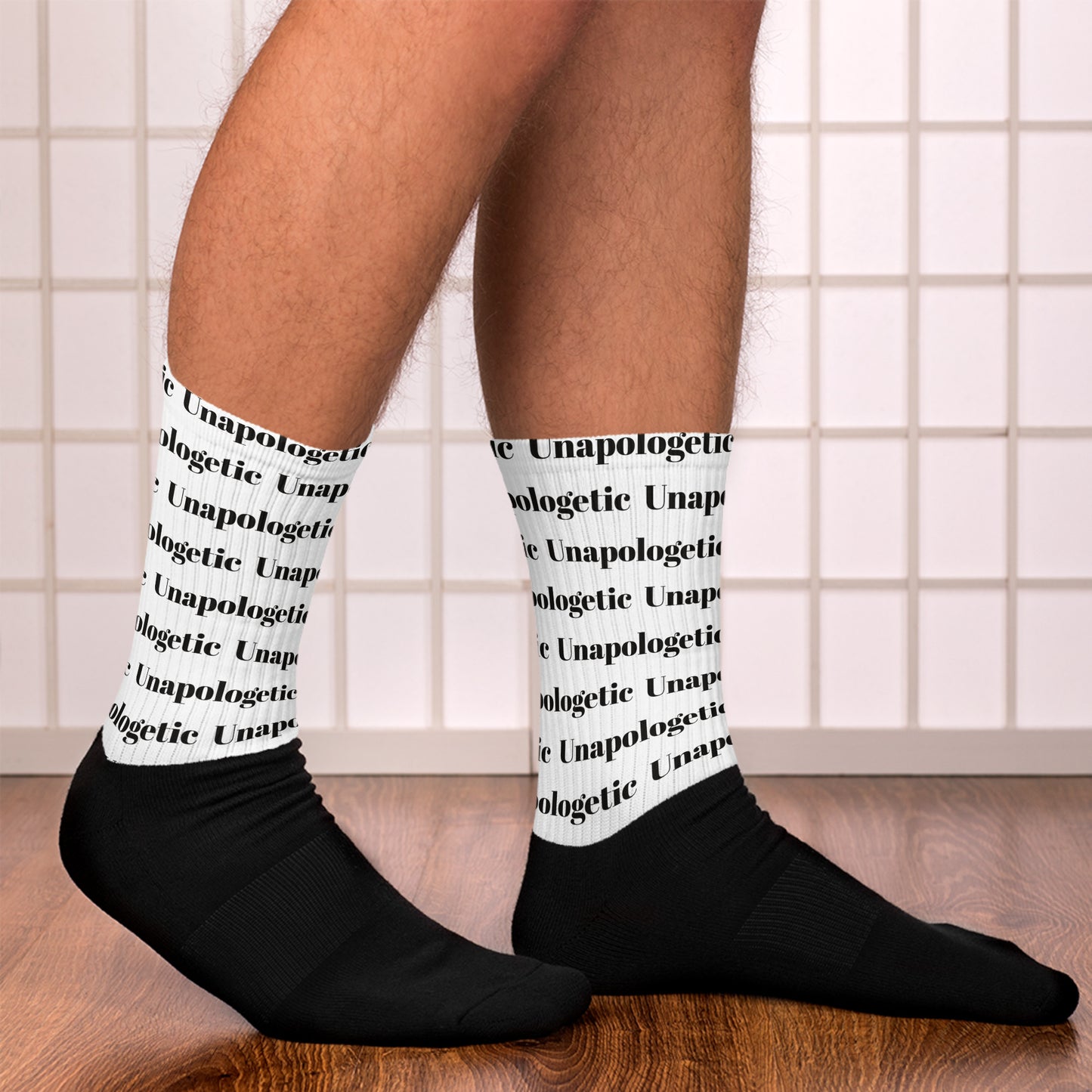 Unapologetic Inspirational Unisex cotton stretch socks