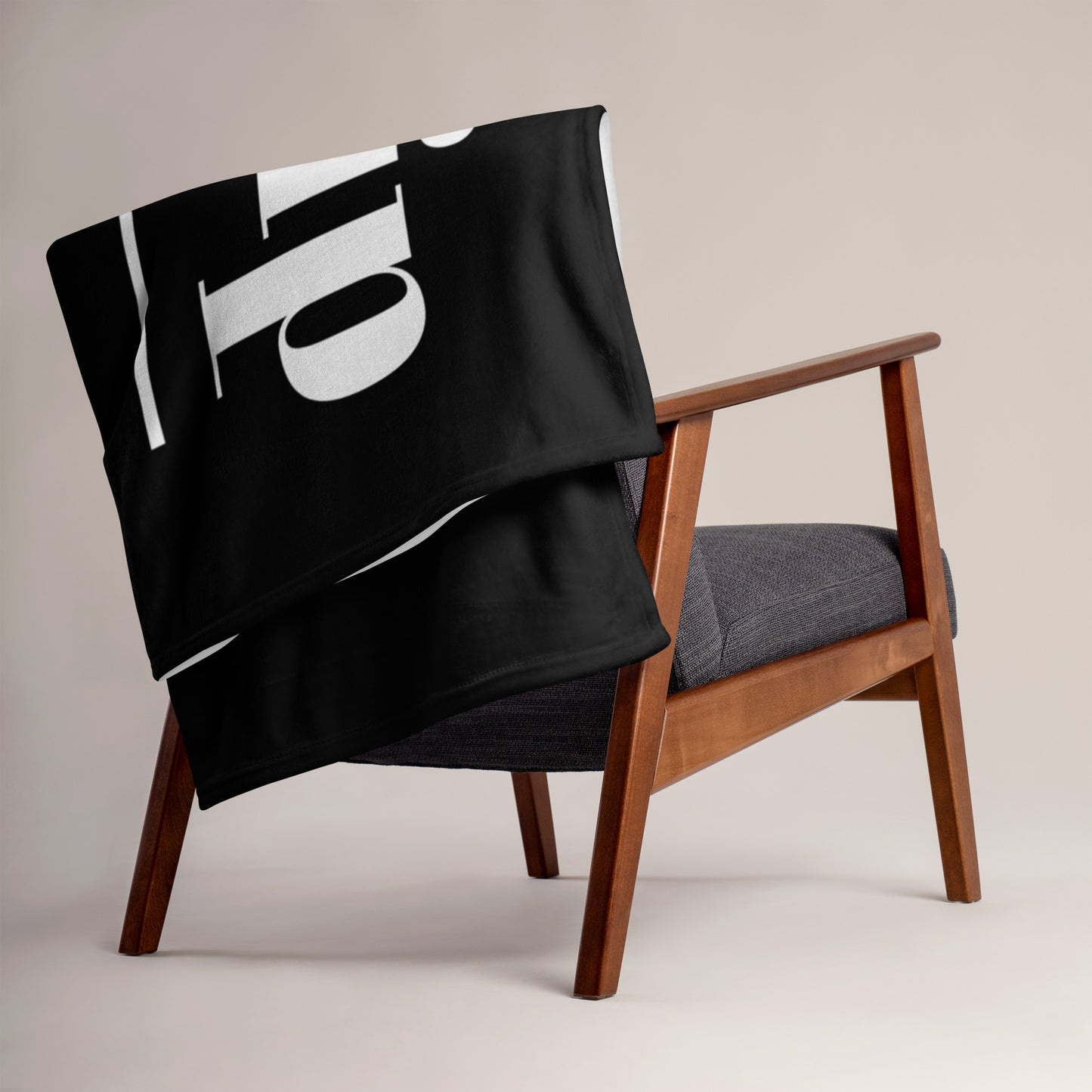 Worship velvety soft throw blanket - Black/White