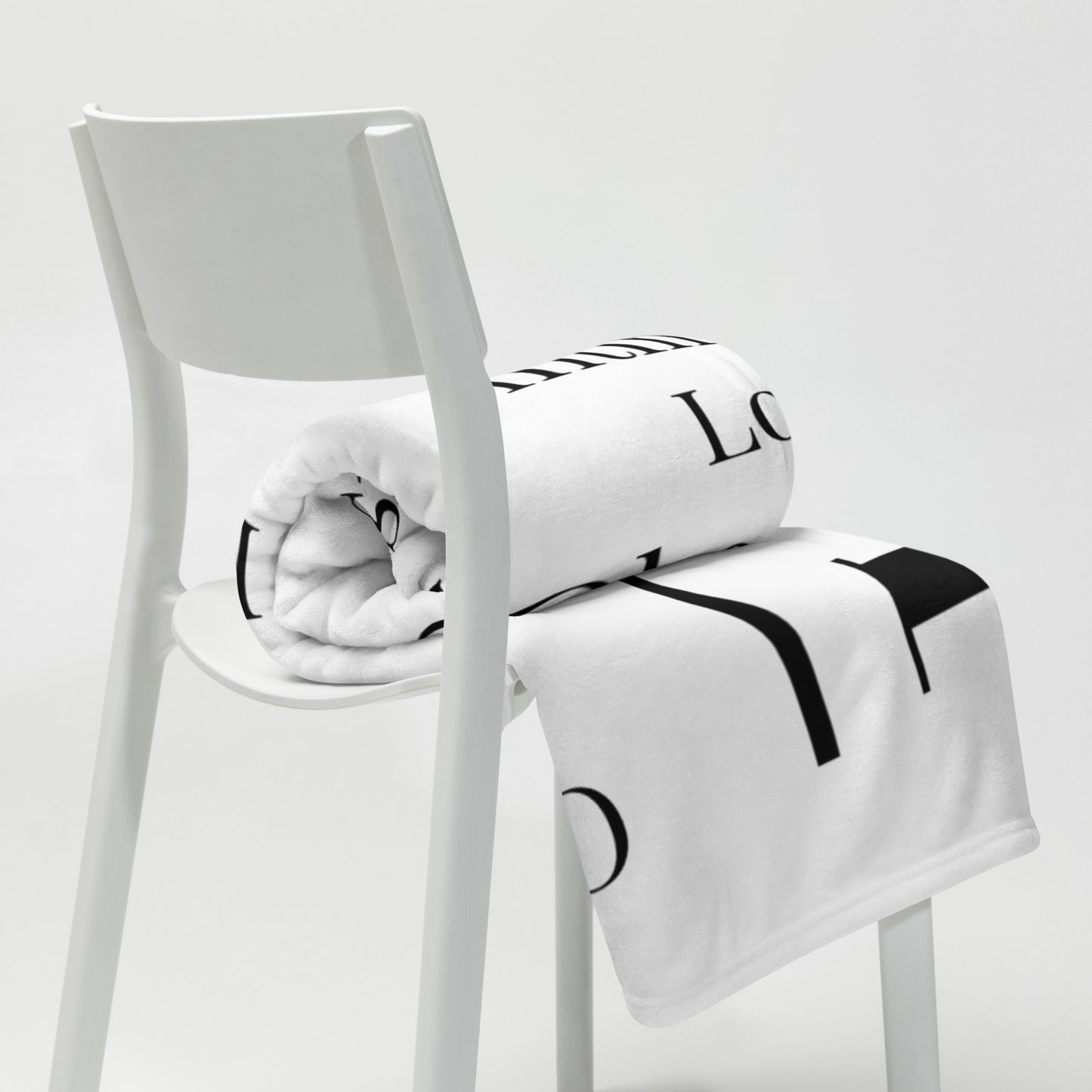 Worship velvety soft throw blanket - White/Black
