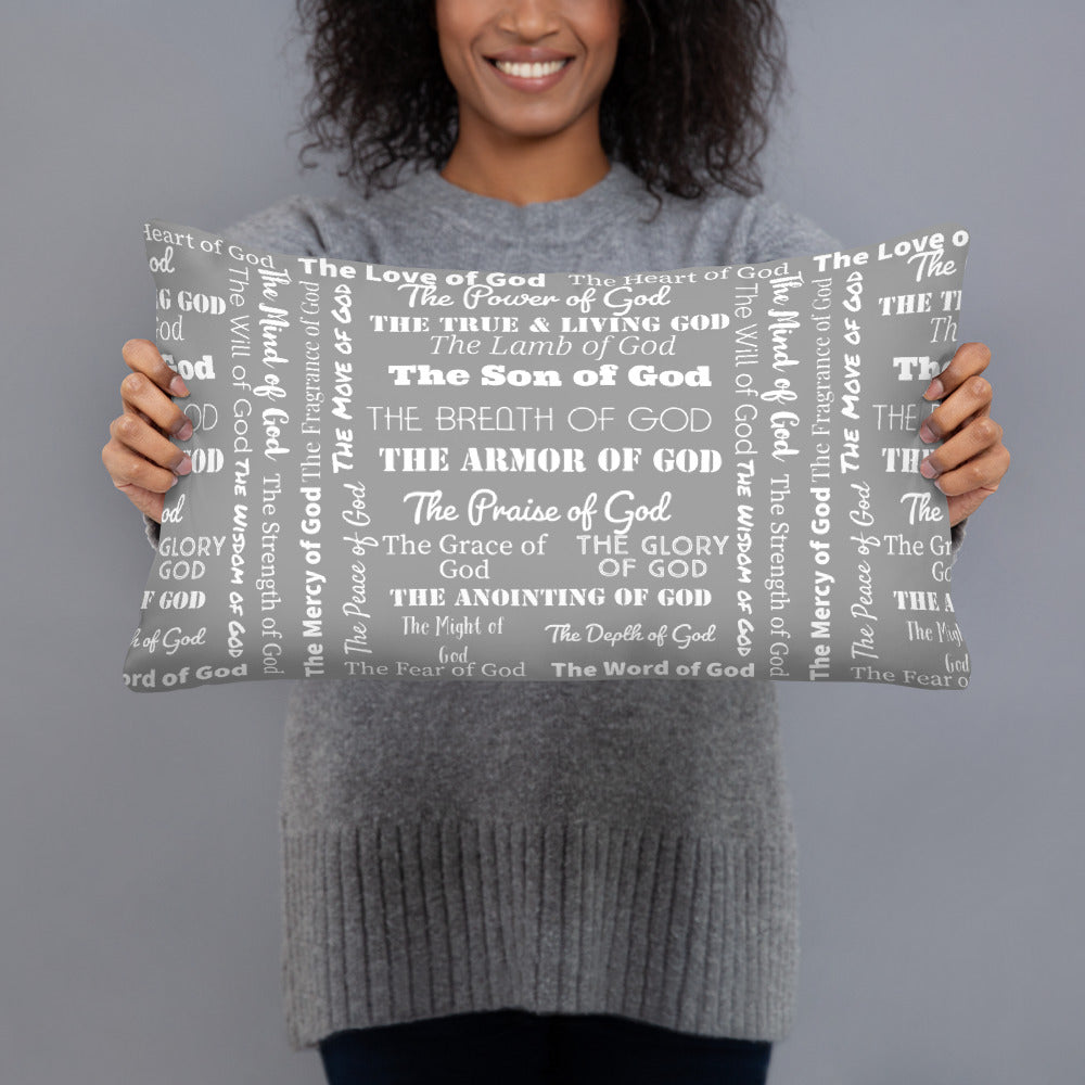 Attributes of God Throw Pillow - Christian Inspirational Home Decor | GodWare