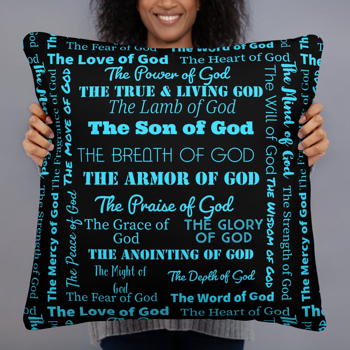 Attributes of God Velvety Soft Throw Blanket