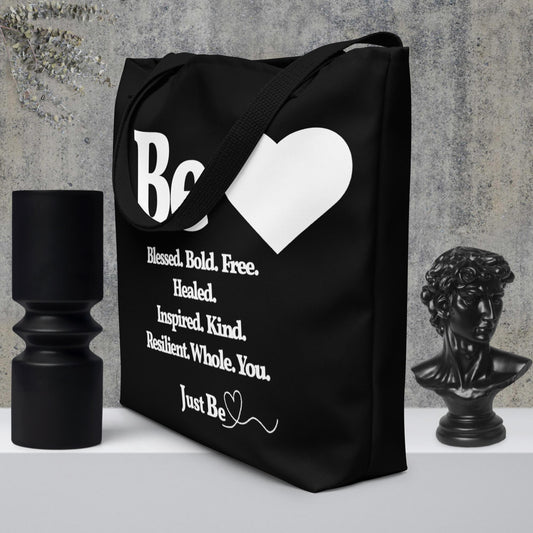 Tote Bag - Be Inspired, Black & White