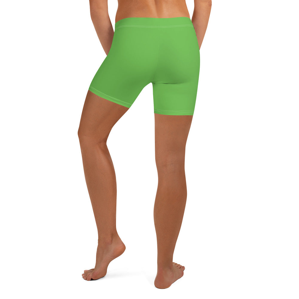 Godware Logo Stretchy Yoga Shorts - Green