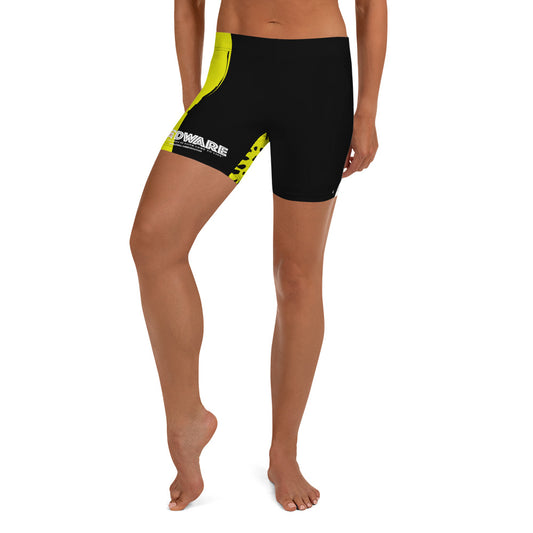 Godware Logo Yoga Shorts - Multi yellow