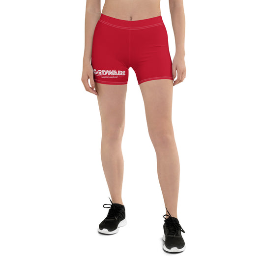 Godware Logo Yoga Shorts - Brick Red