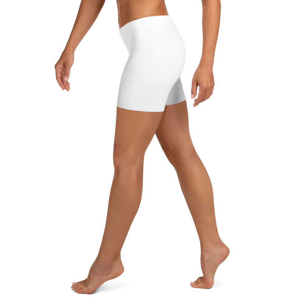Godware Logo Yoga Shorts - White/Black