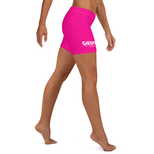 Godware Logo Yoga Shorts - Pink/White