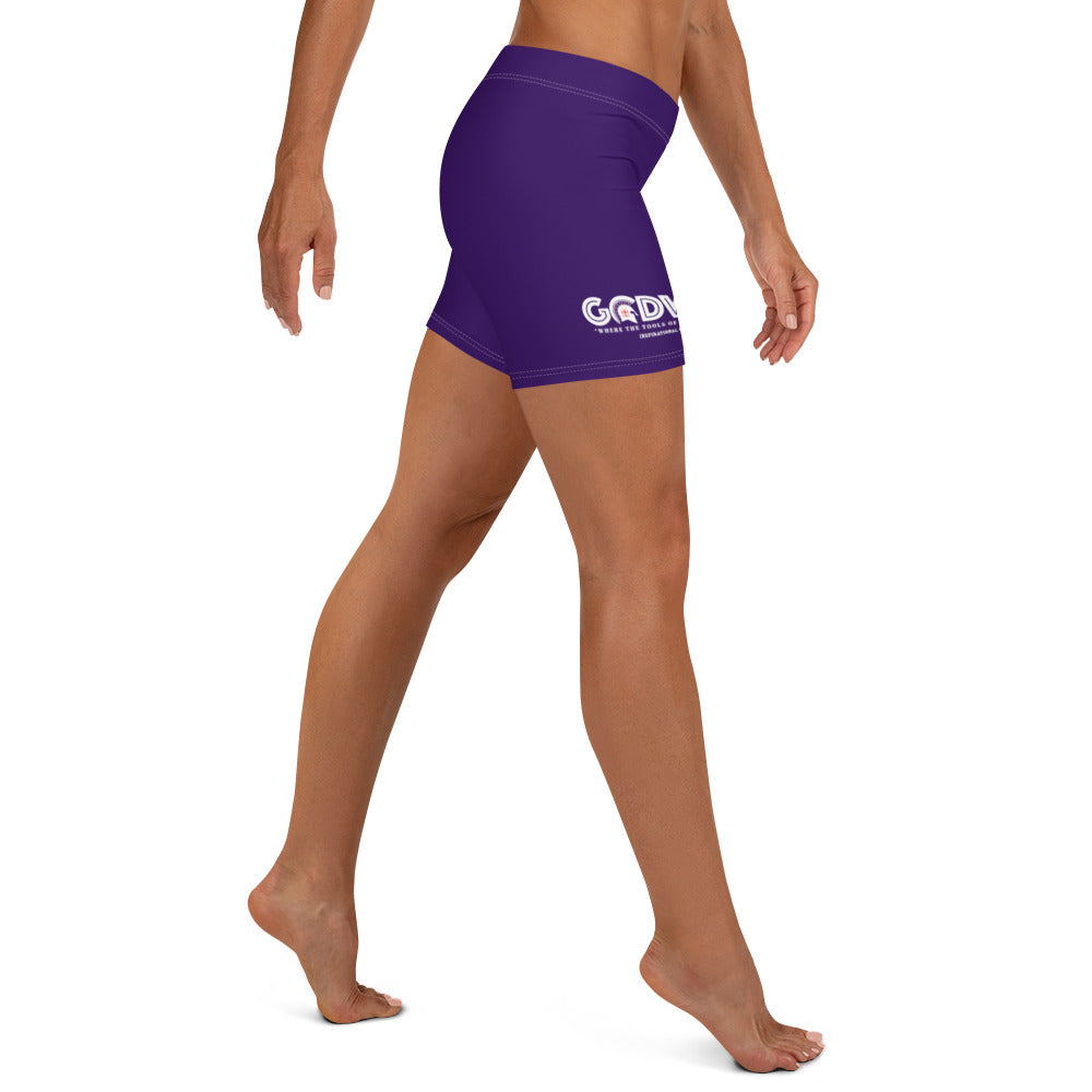 Godware Logo Yoga Shorts - Purple
