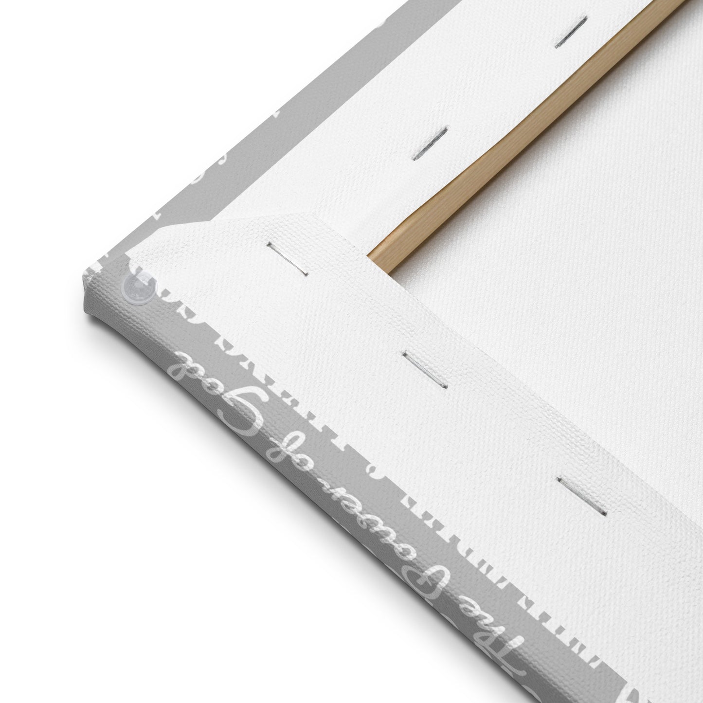Attributes of God canvas wall decor - Med. Grey