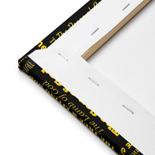 Attributes of God canvas wall decor - Black/Gold