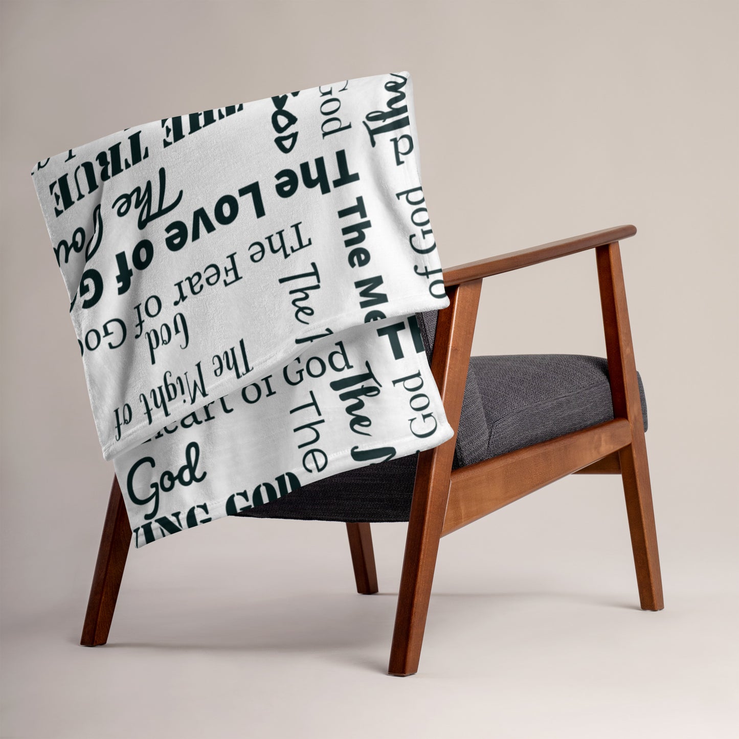 Attributes of God Velvety Soft Throw Blanket