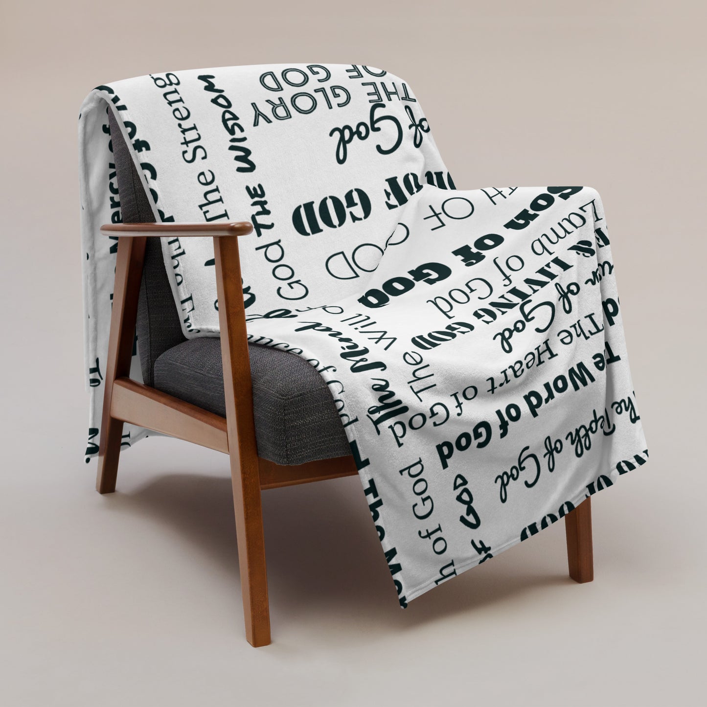 Attributes of God Velvety Soft Throw Blanket
