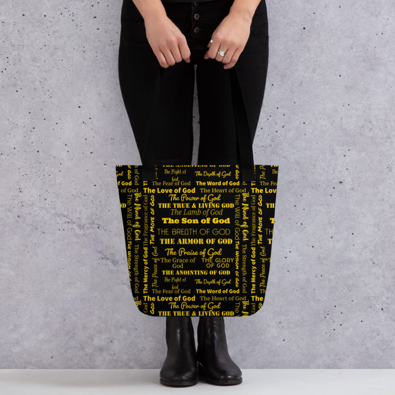 Attributes of God cork back coaster - Black/Gold