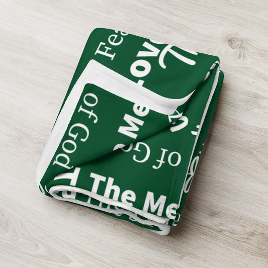 Attributes of God Velvety Soft Throw Blanket - Forest