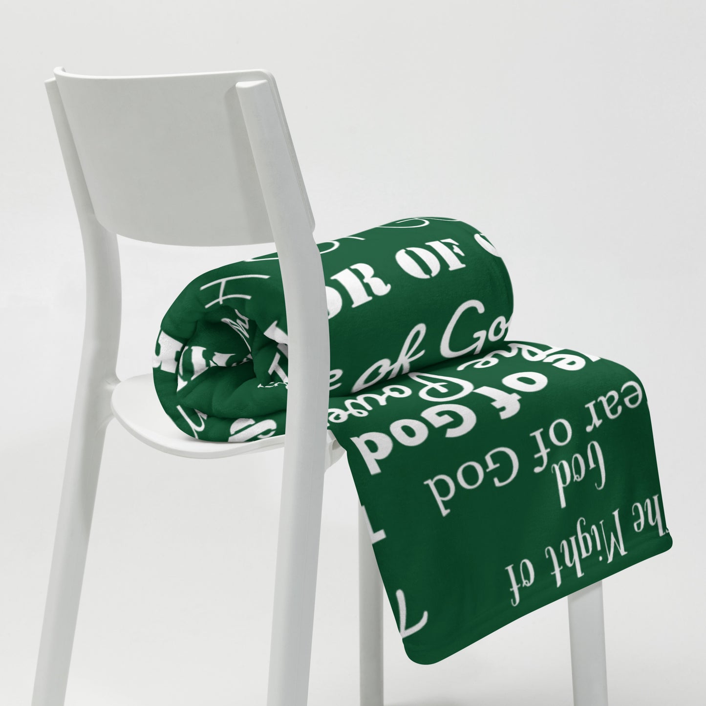 Attributes of God Velvety Soft Throw Blanket - Forest