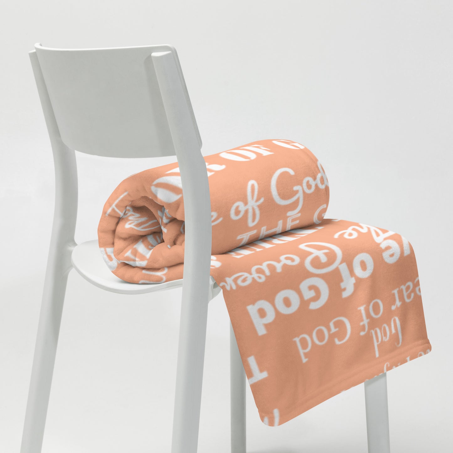 Attributes of God Ceramic Mug - Peach/White