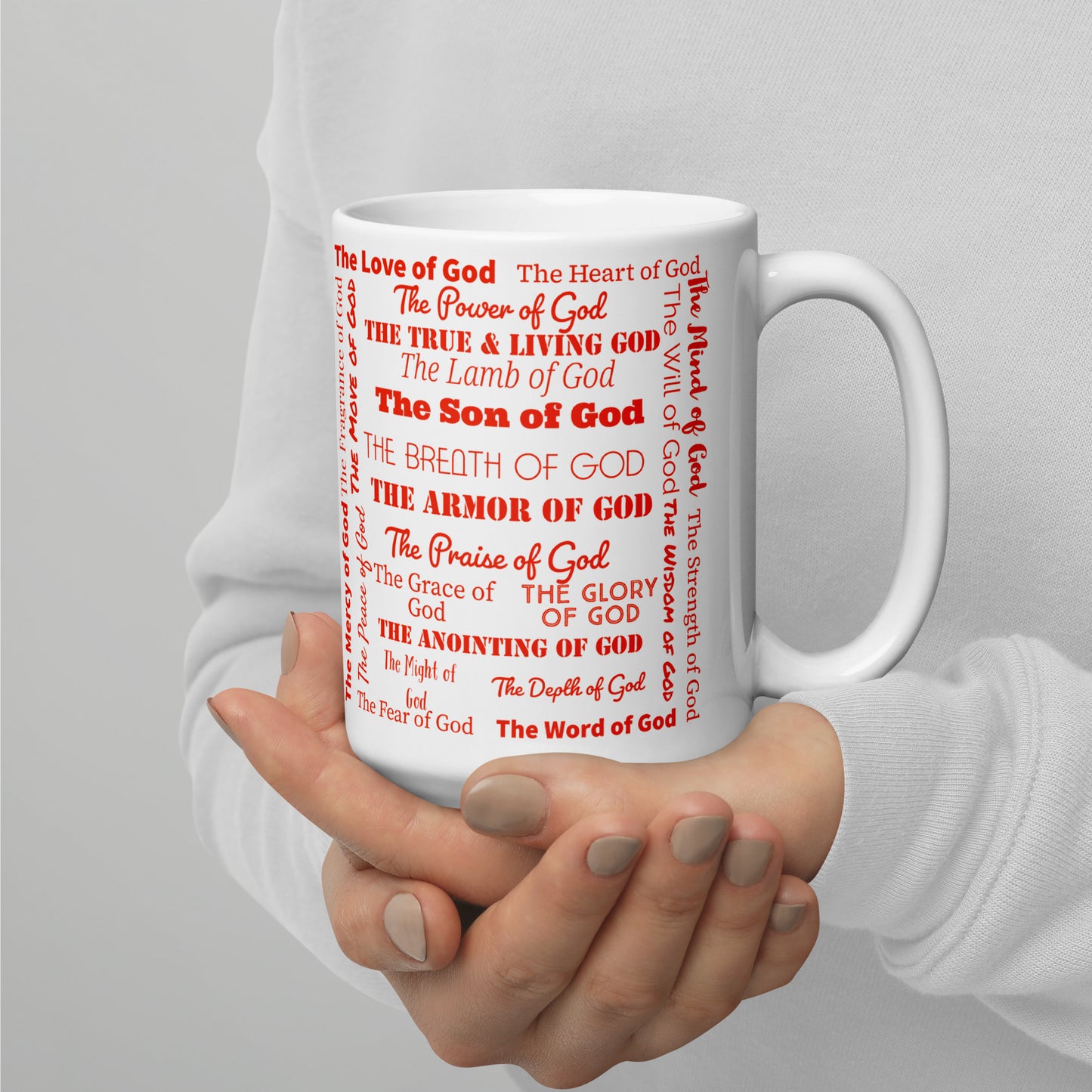 Attributes of God cork back coaster - Red/White