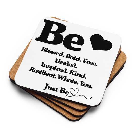 Be Inspired Coaster - White/Black | Faith-Based Home Decor | GodWare