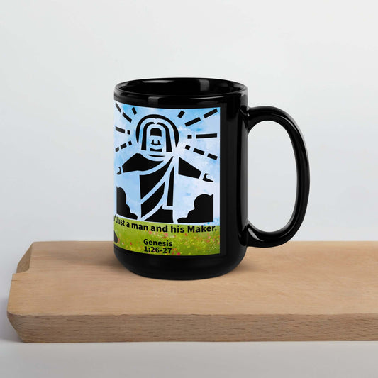 Man praying with God image